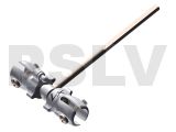 LX0305  Lynx Heli 130 X Tail Rotor Shaft Assembly With Tail Grip Silver  